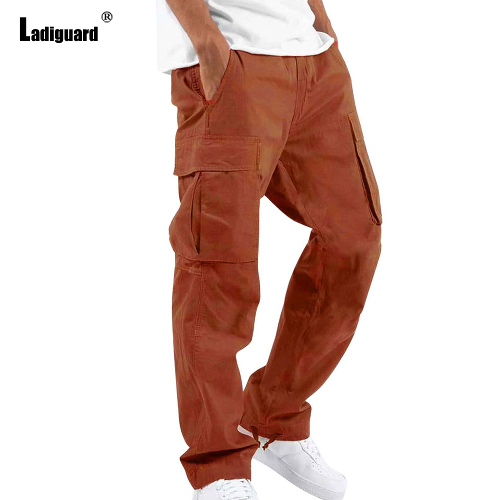 PLUS ขนาด 5XL Mens Multi-Pocke - Men'S Fashion Khaki Pants บทวิจารณ์และราคา