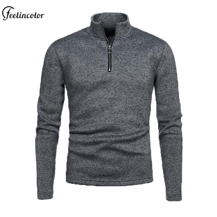 เสื้อสเวตเชิ้ตคอเต่าแบบซิป 1/4 - Mens Fashion Quarter Zip บทวิจารณ์และราคา